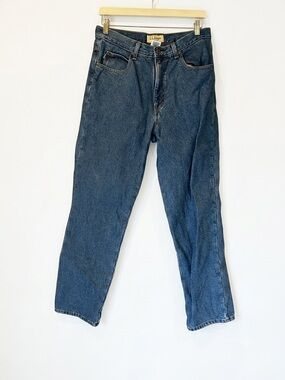 L.L. Bean Double L Flannel Lined Jeans Mens 33x32 Classic Fit Straight 100220